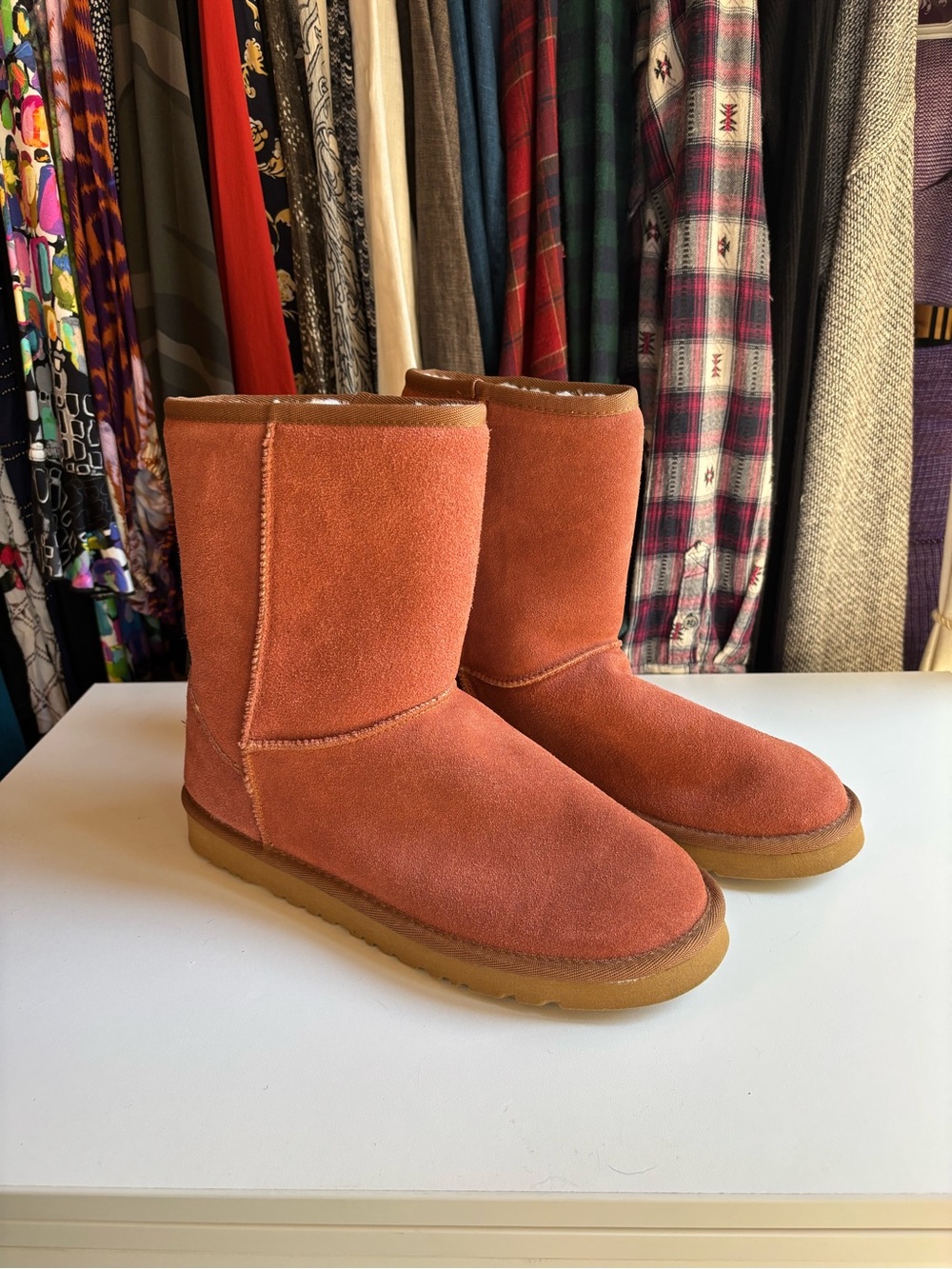 UGG Classic Short Suede Boots in Rust